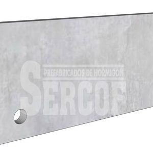 Placa muro contención